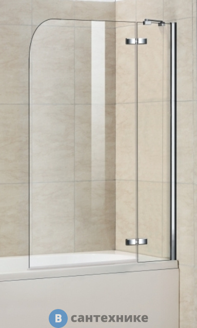 Шторка на ванну WELTWASSER WW100 100D2-70 700х1400 мм