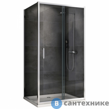 картинка Душевой уголок ABBER Schwarzer Diamant AG301405-S605 140х60х190, без поддона