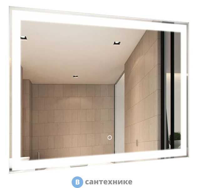 Зеркало Loranto Стиль 800*700 с сенсором на подложке, квадратное (CS00058007)