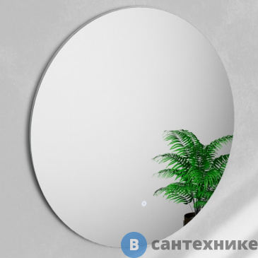 картинка Зеркало Black&White U907.1000MR круглое / LED, с кнопкой вкл. (1000x30)