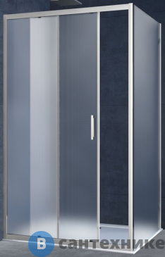 картинка Душевой уголок Vincea Alpha VSR-3AL8015MT, 1500*800, хром, стекло текстурное, без поддона