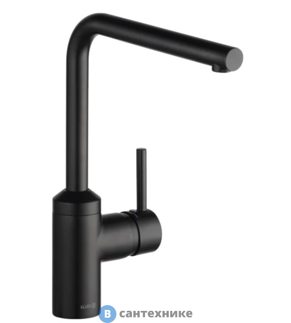 Смеситель Kludi 428143977 L-INE для кухни однорычажный, чёрный мат.