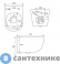 картинка Унитаз подвесной Art & MAX SIENA безободковый с креплением, AM221CHR