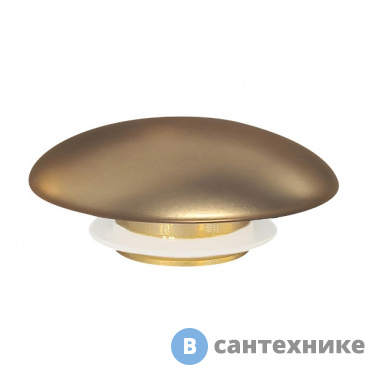 картинка Накладка на слив для раковины ABBER AC0014MMG золото матовое, керамика