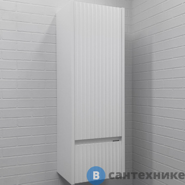 картинка Шкаф-колонна Comforty Марсель-40 белый матовый