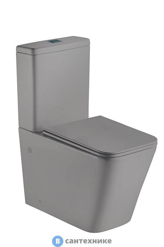 Унитаз с бачком WELTWASSER WW GELBACH 001 XL MT-GR с сиденьем
