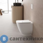 Унитаз подвесной ABBER Rechteck AC1220TC белый, безободковый, смыв торнадо, с закрытым дном