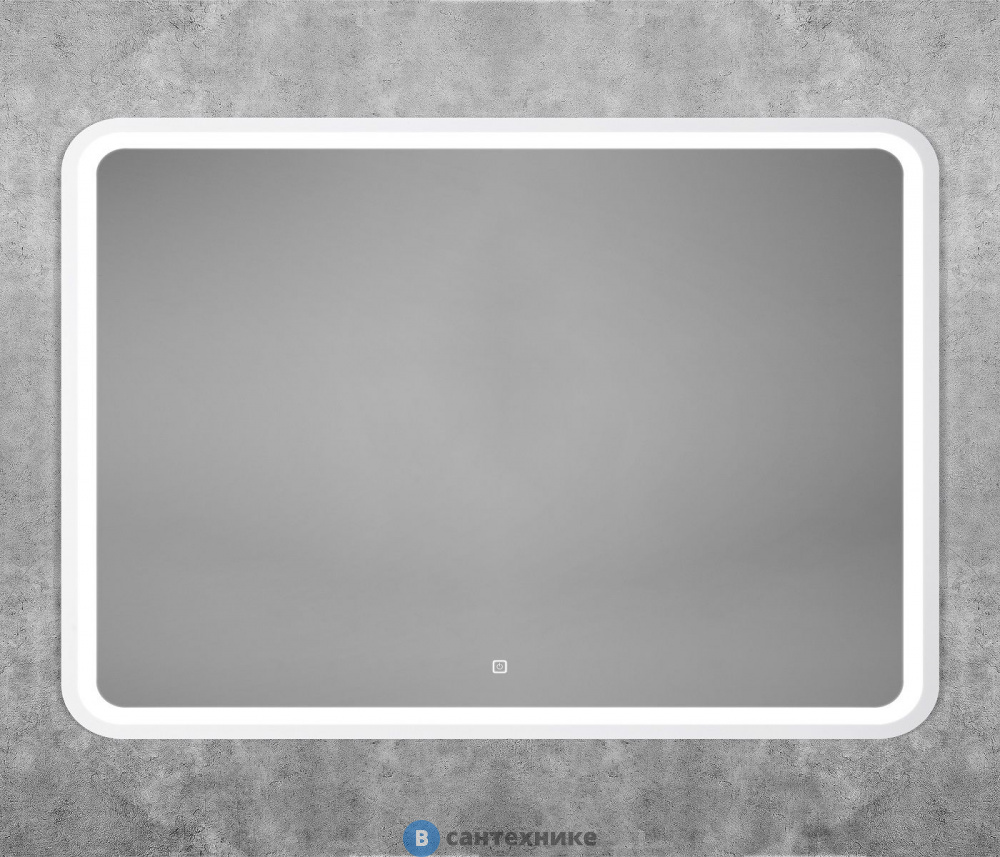 Зеркало Art & MAX AM-Gen-1000-800-DS-F-White с подсветкой "Genova 1000x800"