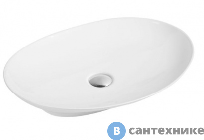 картинка Раковина Art & MAX AM2370 керамическая накладная, овальная