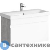 Тумба под раковину Aqwella SMART 80 SRT0108BS (подвесная, бетон светлый)