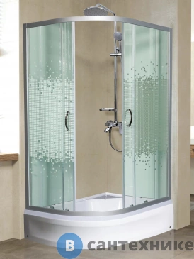 картинка Душевое ограждение МОНОМАХ ДУ  100/70/180 МЗ R с поддоном