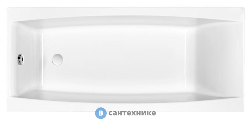 Акриловая ванна Cersanit VIRGO 180x80 (WP-VIRGO*180NL), без каркаса и сифона