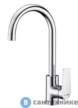 картинка Смеситель WasserKRAFT Lopau 3207 для кухни с поворотным изливом латунь, хромоникелевое покрытие