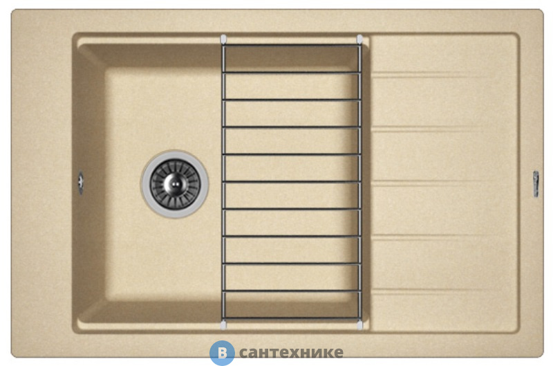 Кухонная мойка FLORENTINA Липси 780P, бежевый FG (20.275.D0780.104)