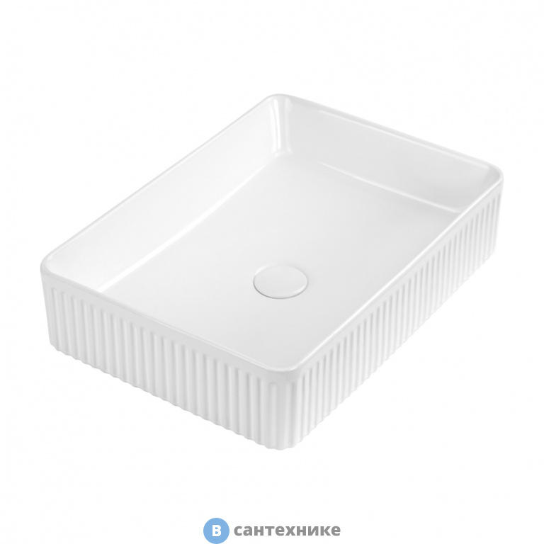 Раковина ABBER Rechteck AC2216 накладная белая