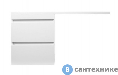 картинка Тумба под раковину Style line Даллас 115, Люкс белый, PLUS подвесная (2000949236919)