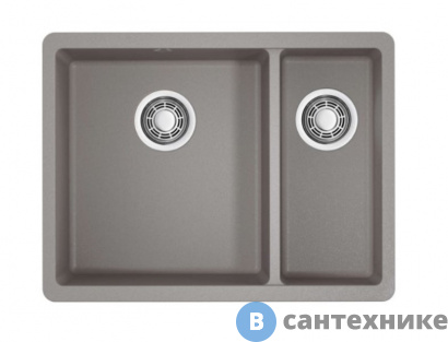 картинка Кухонная мойка OMOIKIRI Kata-55-2-U-GR, grey (4993390)