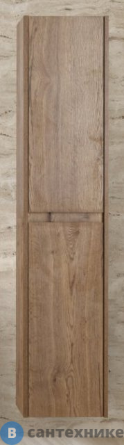 Шкаф BelBagno 33 см KRAFT-1600-2A-SC-RT-L подвесной, с двумя распашными дверцами с доводчиками, две полки внутри, левосторонний, Rovere Tabacco