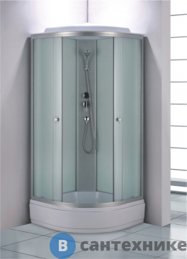 картинка Душевая кабина Loranto CS-985TM/W-100 1000x1000x2150 поддон 26 см  