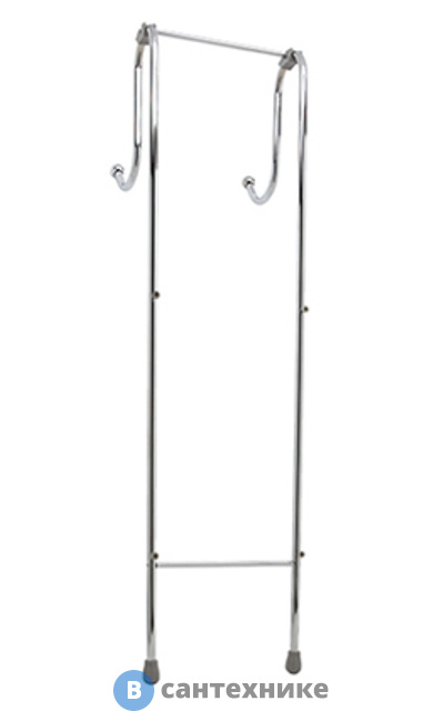 Держатели WasserKRAFT K-1122 для 2-х навесных полок металл, хромоникелевое покрытие