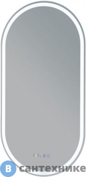 картинка Зеркало Aquanet Монте 50х100 LED (овал) (288970)