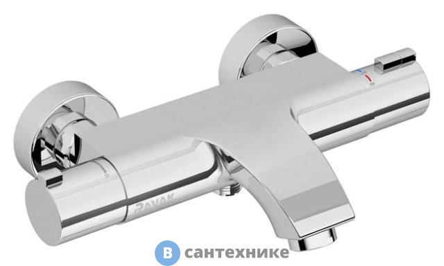 Смеситель Ravak TE 082.00/150 термостатический для ванны без гарнитуры (X070046)