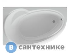Ванна акриловая AZARIO PAOLINA AV.0072170 асимметричная 170*97 см, левосторонняя, без каркаса и сифона