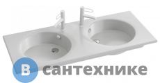 Раковина Jacob Delafon ODEON RIVE GAUCHE EXAT112-Z-00 с гладкой нижней поверхностью 2 отвер. для смеc /120/
