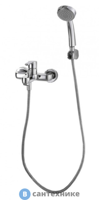 Смеситель Bravat Stream F63783C-B для ванны с коротким изливом