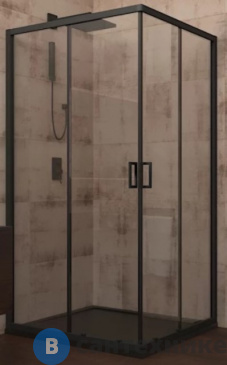 картинка Душевой уголок Veconi RV-13 RV13-90-01-C5 стекло прозрачное/6 мм/ без поддона