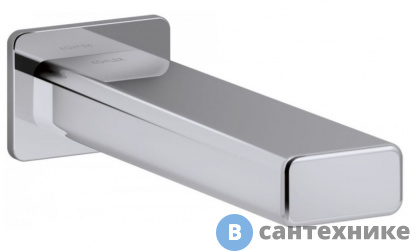 картинка Настенный излив Jacob Delafon STRAYT E37344-CP для ванны (хром)