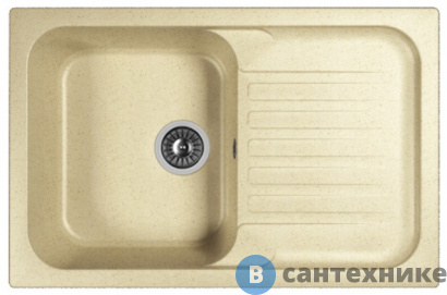 картинка Кухонная мойка Dr. Gans Адель 780, дюна СМс (25.090.C0780.402)