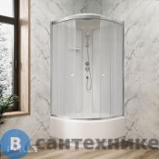 Душевая кабина PARLY BETT921 (90*90*215) выс. под. задние стекла белые, передние стекла матовые, проф. сатин