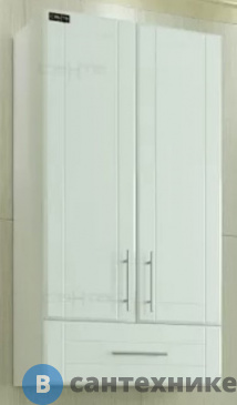 картинка Шкаф подвесной СанТа Дублин 480*900 1 ящ. над стиральной машиной (423002)