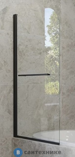 Душевая шторка Veconi PL-79B PL79B-80-01-C4 стекло прозрачное/5 мм