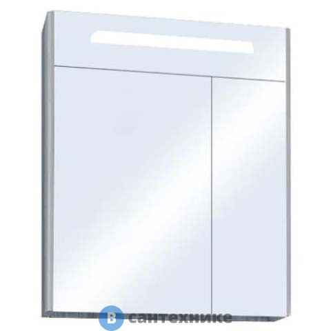 Зеркальный шкаф Акватон Сильва 60 Дуб Фьорд (1A216202SIW60)