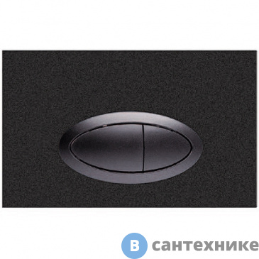 картинка Кнопка смыва Boheme 665-B для инсталляции, пластик black