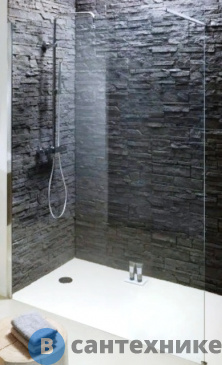 картинка Ограждение фиксированное Jacob Delafon CONTRA E22W120-GA /120х200/ (прозр. стекло, профиль хром)