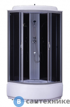 картинка Душевая кабина Loranto CS-6610 G, 100*100*215, выс. серая