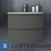 Тумба под раковину Cezares VAGUE с двумя выдвижными ящиками 54905 Grigio talpa opaco, 69x52x55