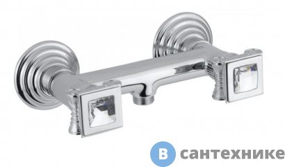 картинка Смеситель Cezares OLIMP-DS-01-Sw для душа, хром, ручки Swarovski