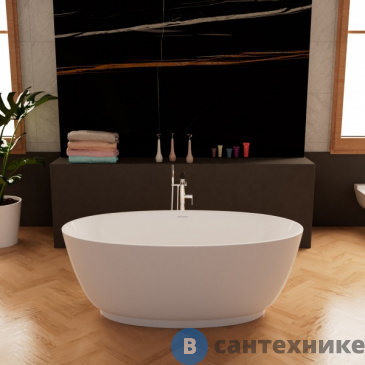 картинка Ванна Frank F6015 White акрил, отдельностоящая