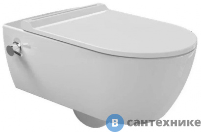 картинка Унитаз подвесной beWash Melville безободковый со встроенным смесителем и форсункой биде (HRKA052N3VE0W5SZ0 + VTMU11W5W5HSZ)