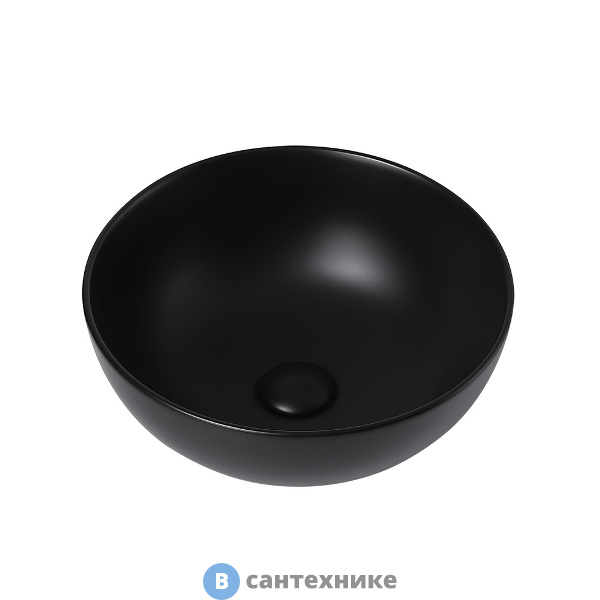 Раковина ABBER Bequem AC2105MB накладная чёрная матовая