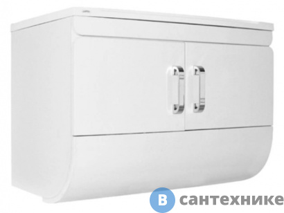 картинка Тумба Mixline ГРАС 80 подвесная белая, под умывальник Elen-80 (527489)