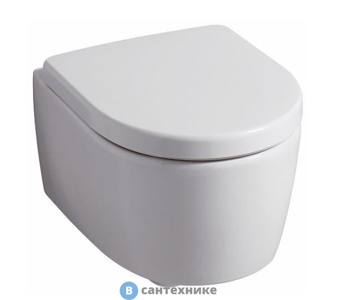 Унитаз подвесной Geberit ICON XS 204070000 Rimfree, 355х490 мм, без сиденья