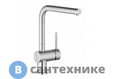 Смеситель Kludi L STEEL 45803F877 для кухни, нержавеющая неполированная сталь