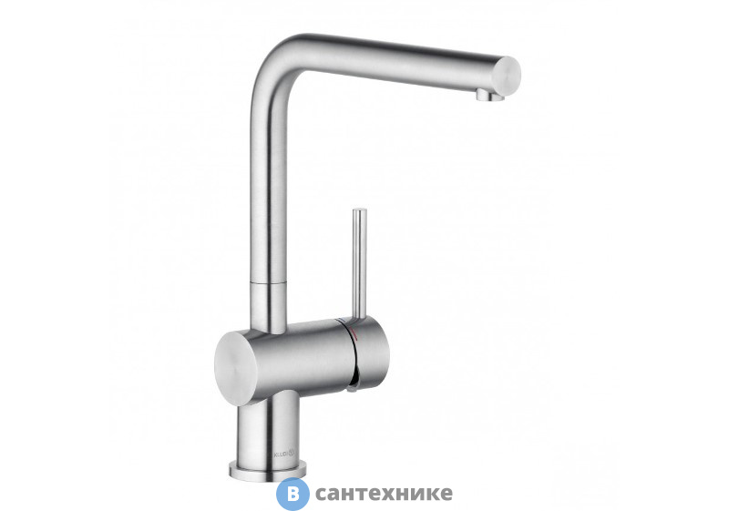 Смеситель Kludi L STEEL 45803F877 для кухни, нержавеющая неполированная сталь