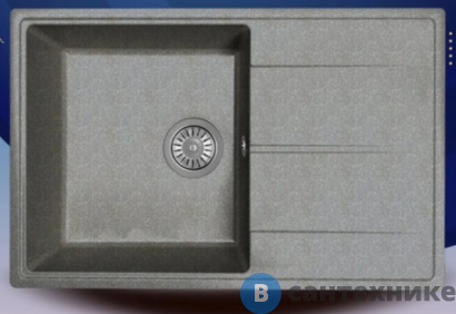 картинка Кухонная мойка Dr. Gans Оливия 740, чёрный СМс (25.150.C0740.407)