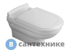 Унитаз подвесной Villeroy & Boch Hommage Duo 6661B0R1 альпийский белый, без сиденья
